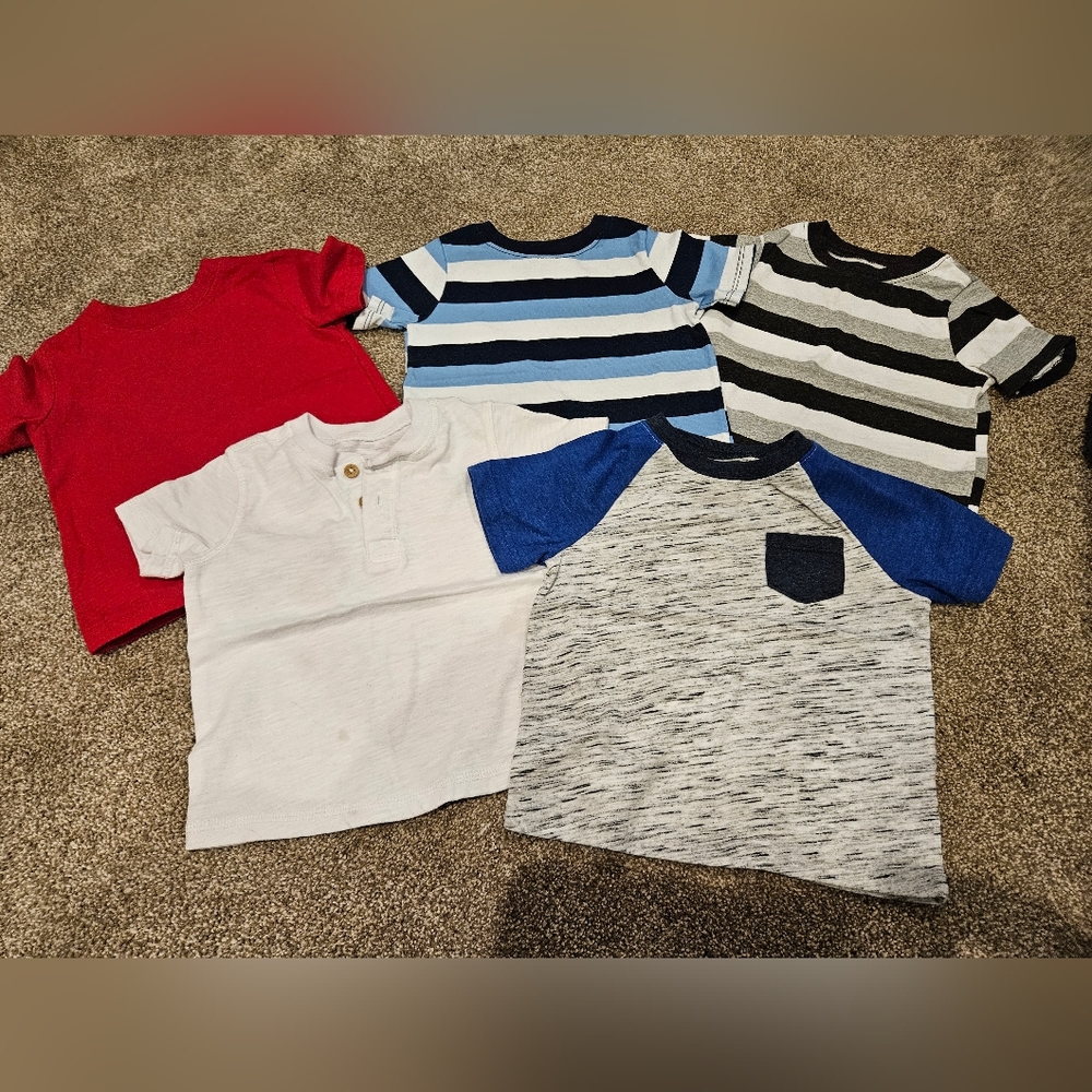 Garanimals 18M baby boy short sleeve shirt bundle